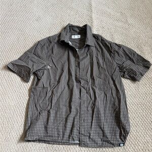 Zara Gray Checkered Collared Shirt